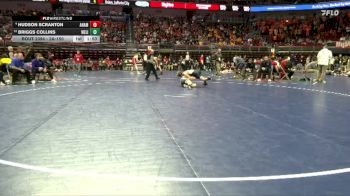 2A-150 lbs Quarterfinal - Briggs Collins, West Liberty vs Hudson Scranton, Anamosa