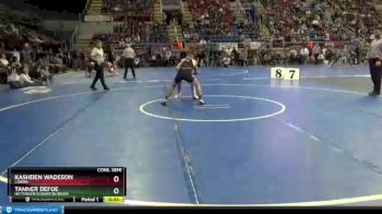 120 lbs Cons. Semi - Kashden Wadeson, Lisbon vs Tanner Defoe, Hettinger/Scranton/Bison