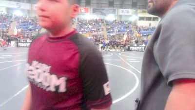 155 lbs Round Of 16 - Kamryn Cordova, Rocky Ford vs Ian Vazquez, Wray WC