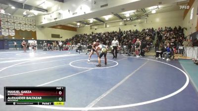 190 lbs Champ. Round 2 - Manuel Garza, Bloomingtonn vs Alexander Baltazar, Beaumont