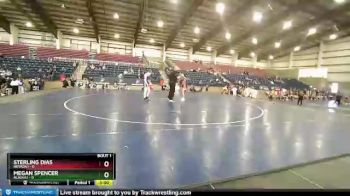 105 lbs Round 1 (10 Team) - Sterling Dias, NEVADA1 vs Megan Spencer, ALASKA1