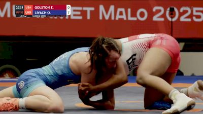 50 kg Semifinal - Erin Golston, USA vs Oksana Livach, UKR