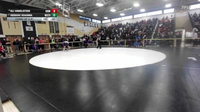 165 lbs Consi Of 8 #1 - Eli Himelstein, Greenwich vs Keshav Khanna, Westhill