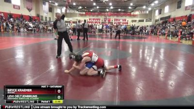 85 lbs Champ. Round 1 - Bryce Kraemer, ROCORI vs Levi Oeltjenbruns, Owatonna Wrestling Academy