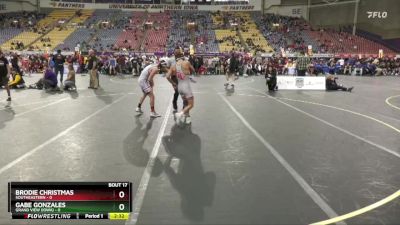 125 lbs Semis & 3rd Wb (16 Team) - Gabe Gonzales, Grand View (Iowa) vs Brodie Christmas, Southeastern