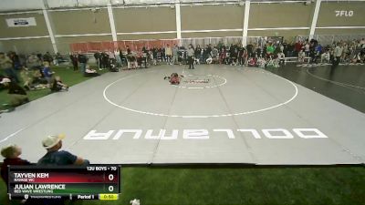 70 lbs Semifinal - Tayven Kem, Ravage WC vs Julian Lawrence, Red Wave Wrestling