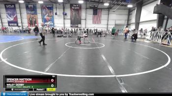 52 lbs Rd# 8- 12:30pm Saturday Final Pool - Wiley Derby, Minnesota Funky Singlets vs Spencer Mattson, Dynasty Deathrow