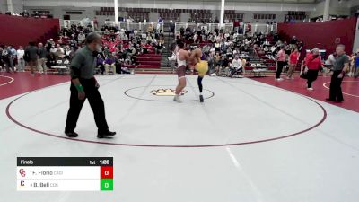 165 lbs Final - Frankie Florio, Cardinal Gibbons vs Brexton Bell, Calvary Day School