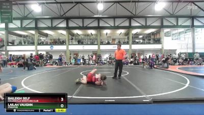 108-114 lbs Semifinal - Baileigh Self, Collinsville Wrestling Club vs Lailah Vaughn, Streator