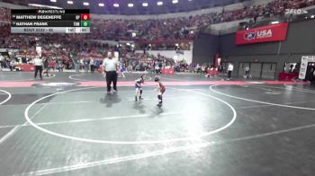 45 lbs Cons. Round 2 - Nathan Frank, Tomah/LAW vs Matthew Degeneffe, De Pere