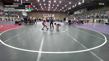 100 lbs Cons. Round 6 - Riley Crookham, Tonganoxie vs Mya Saldana, Pine Creek