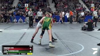 115 lbs 1st Place Match - Tristen Cox, Brawlers vs Cael Puderbaugh, Bobcat