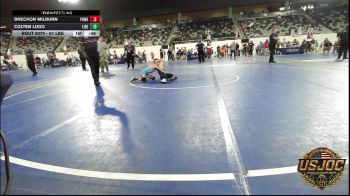 61 lbs Consi Of 8 #2 - Breckon Milburn, Powerhouse Gold vs Colten Lugo, Liberty Warrior Wrestling Club