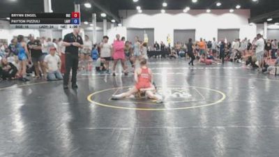 100 lbs Semifinal - Brynn Engel, Badger Girls Elite - GK12E vs Payton Pizzuli, Lady Warriors Wrestling Club - GK12E