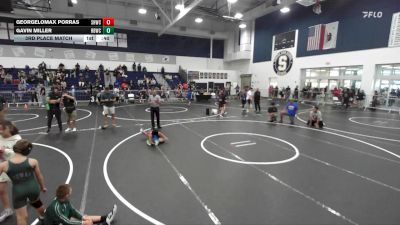 74 lbs 3rd Place Match - Gavin Miller, Rancho Bernardo Wrestling Club vs GeorgeLomax Porras, Savage House Wrestling Club