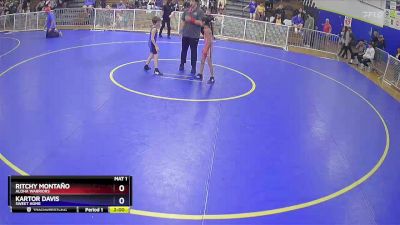 56 lbs 5th Place Match - Ritchy Montaño, Aloha Warriors vs Kartor Davis, Sweet Home