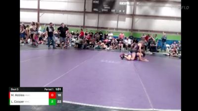 106 lbs Semis & 1st Wrestleback (8 Team) - Miranda Robles, Mayhem WC Black vs Lilli Cooper, Midwest Mat Catz