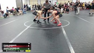 160 lbs Round 1 (4 Team) - Mason Chamberlain, Steller Trained Nihl vs Tyler Mordente, Terps Xtreme