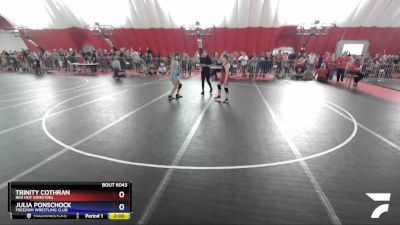 120-130 lbs Round 2 - Trinity Cothran, Red Hot Wresting vs Julia Ponschock, Freedom Wrestling Club