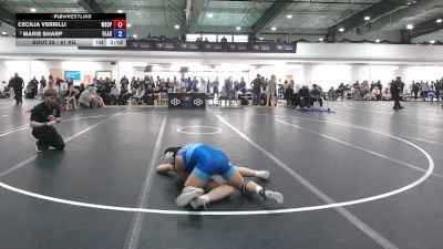61 kg Quarters - Cecilia Verrilli, Wyoming Seminary College Preparatory High School Wrestling vs Marie Sharp, Blair Academy