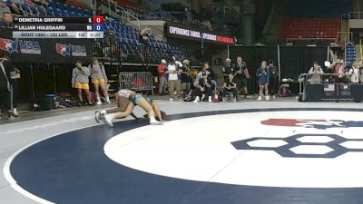 120 lbs Cons. Sub-rd Of 16 - Demetria Griffin, Illinois vs Lillian Hulegaard, Washington