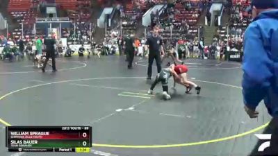 69 lbs Quarterfinal - Silas Bauer, Team Donahoe vs William Sprague, Chippewa Hills Youth