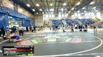 190 lbs Cons. Round 5 - Myron Mendez, Eagle Empire vs Tobby Rooney, Barracuda Wrestling Club