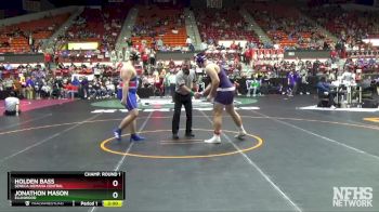 3-2-1A 285 Champ. Round 1 - Holden Bass, Seneca-Nemaha Central vs Jonathon Mason, Ellinwood