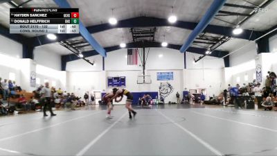 132 lbs Cons. Round 2 - Hayden Sanchez, George County High School vs Donald Helffrich, D`Iberville High School