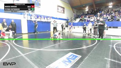 40 lbs Rr Rnd 1 - Maesa Brigge, Mojo Grappling Academy vs Pyper Patterson, Pawnee Wrestling Club