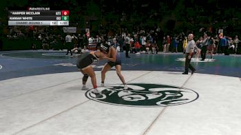 Girls 190 lbs Champ. Round 1 - Harper Mcclain, Aztec vs Kaniah White, Kirtland Central