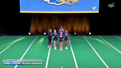 University of Delaware - Demi Tamara Jordan & Rylee [2026 Girls 4 Group Stunt] 2026 UCA & UDA College Cheerleading and Dance Team National Championship