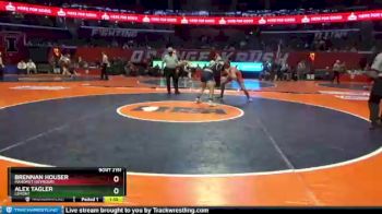 2 lbs Quarterfinal - Alex Tagler, Lemont vs Brennan Houser, Mahomet (Seymour)