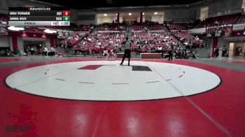 130 lbs Final - Dru Turner, Hinton Girls High School vs Anna Dux, Rogers High School Girls