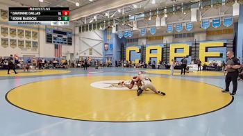 144 lbs Quarterfinal - Eddie Radecki, Caravel Academy vs Davonne Dallas, Milford Senior