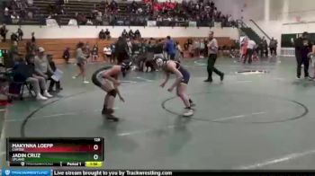 126 lbs Quarterfinal - Makynna Loepp, Carter vs Jadin Cruz, Upland