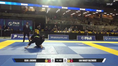 Ijah Iwasey Baltimore vs Sean J. Browne 2025 Pan Jiu Jitsu IBJJF Championship