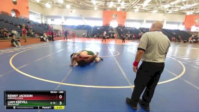 285 lbs Cons. Round 2 - Liam Keevill, Brockport vs Kenny Jackson, Oneonta State