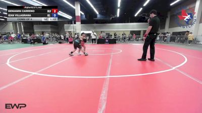 93 lbs Consi Of 4 - Benjamin Carreno, Silverback Wrestling Fort Worth vs Izan Villagrana, All American Wrestling Club