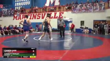 152 lbs Placement (16 Team) - Garrett Manley, Bellmont vs Camron Gage, Jay County