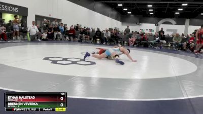 105 lbs Quarterfinals (8 Team) - Ethan Halstead, Rebellion vs Brennen Veverka, Revival