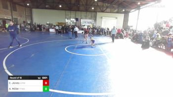 64 lbs Round Of 16 - Ezekiel Jones, Locust Grove Youth Wrestling vs AJ Miller, Team Tulsa Wrestling Club