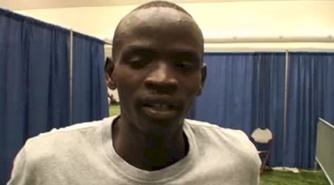 Stephen Sambu after 5k 2011 NCAA Indoors