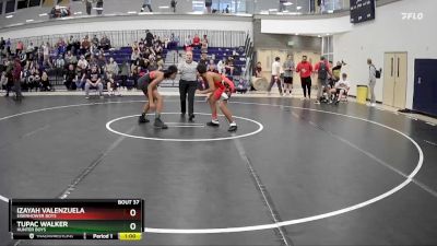 125 Boys Cons. Round 1 - Izayah Valenzuela, Eisenhower Boys vs Tupac Walker, Hunter Boys