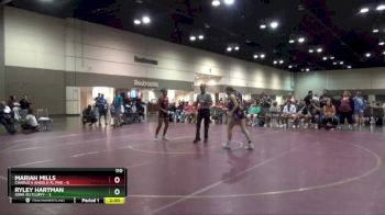 110 lbs Round 2 (16 Team) - Ryley Hartman, Iowa SO FLUFFY vs Mariah Mills, Charlie`s Angels-FL Pnk