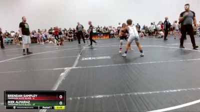 90 lbs Round 3 (8 Team) - Brendan Sampley, Takedown Elite Silver vs Iker Almaraz, Takedown Elite Black