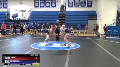 170 lbs Round 3 - Kiara Meek, Dubuque vs Brianna Seixas, Dubuque