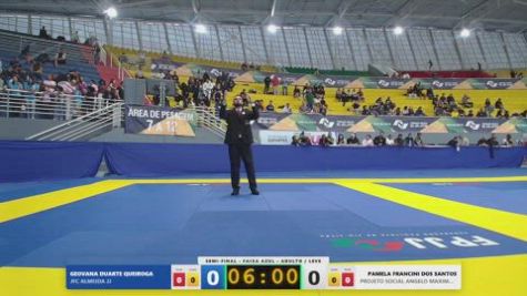 PAMELA FRANCINI DOS SANTOS vs GEOVANA DUARTE QUEIROGA 2026 FPJJ Circuito Paulista GI Etapa 3