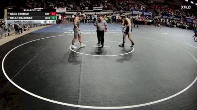 D 2 165 lbs Cons. Round 2 - Kelan Callegan, Archbishop Shaw vs Gage Farmer, North Vermilion