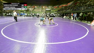 145 lbs Quarterfinal - Sabella Ruiz-Thomas, Bakersfield Christian vs Audrey Segura, Redwood -Visalia